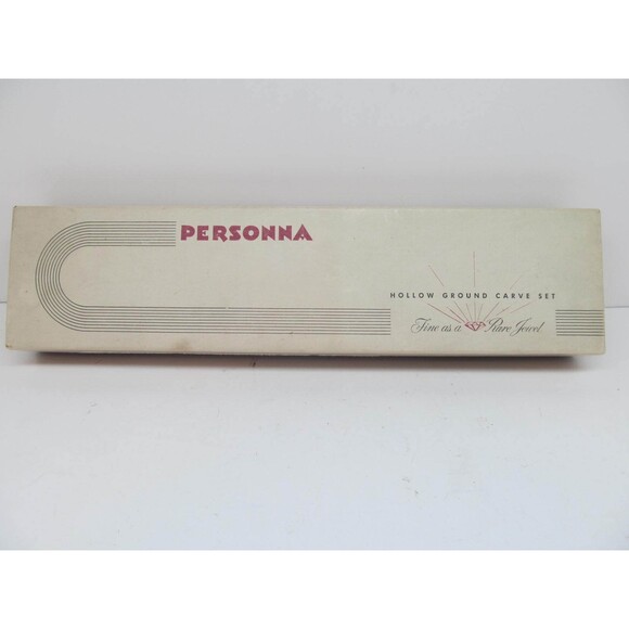 Personna Hollow Ground Carve Set Knife & Fork with Box Made in USA - Picture 11 of 12